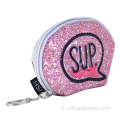 OEM & ODM Coin Glitter Purse et portefeuille pour les femmes courtes